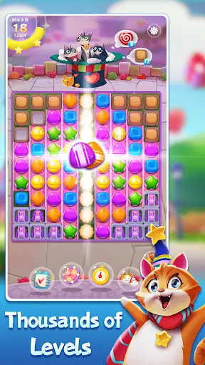 Candy Cat - Pet match 3 games screenshot 3