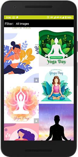 Yoga day - sticker, photos and photo Editor 6 تصوير الشاشة