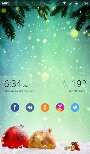 Xmas Lights Animated Keyboard   Live Wallpaper screenshot 6