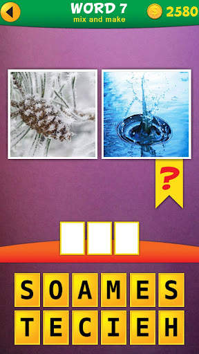 2 Pics 1 Word: Mix Pics Puzzle screenshot 1