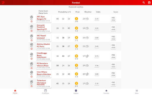 Pronostici calcistici Forebet screenshot 17