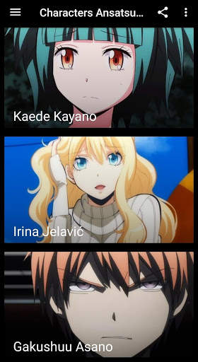 Characters Ansatsu Wallpaper Kyoushitsu screenshot 3