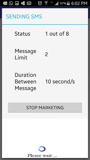 SMS Caster Free screenshot 2
