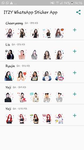 ITZY WAStickerApp Kpop Idol for Whatsapp screenshot 1