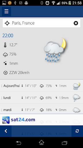 Sat24, satellite météo screenshot 5
