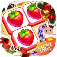 Tile Match 3 Mania Puzzle - Fruit Candy And Jules! logo