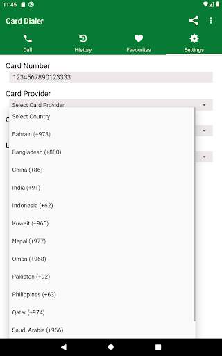 Five Card Dialer  (Etisalat) 10 تصوير الشاشة