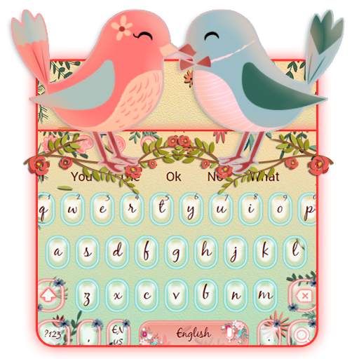 Romantic Love Bird Theme 10001004