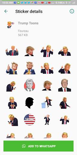 Donald Trump WAStickerApps Sticker for WhatsApp screenshot 12