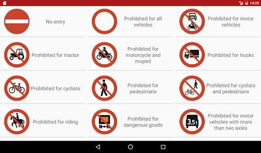 Norwegian Traffic Signs screenshot 9