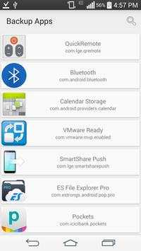 Backup System/Downloaded Apps screenshot 1