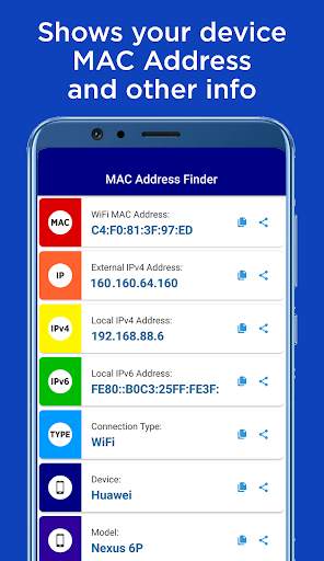 getMAC WiFi MAC Address Finder screenshot 1