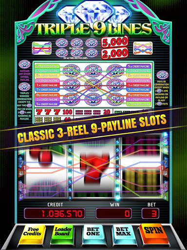 Triple 9 Lines Diamond Slots screenshot 3