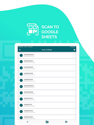 Scan to Google Sheets - QR & Barcode 9 تصوير الشاشة