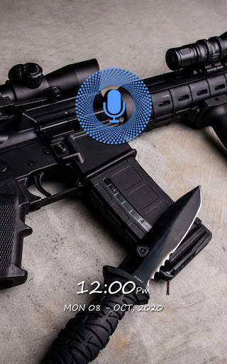 Gun Voice Lock Screen – Sniper Gun Theme screenshot 3