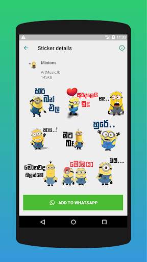 Hello - Sinhala Stickers For WhatsApp WAStickerApp screenshot 1