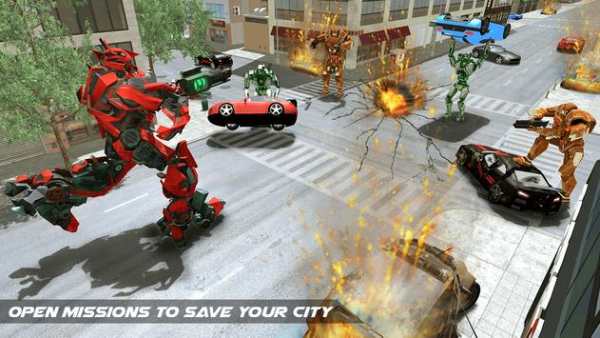 Moto Robot Trasformare Gioco screenshot 8
