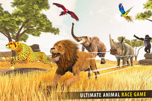 la savane des courses d'animaux 3D screenshot 1