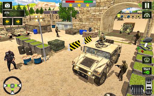 Army truck driving truck games screenshot 1