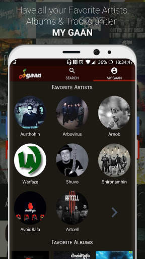 GAAN Music Player: Legal access to Bangla songs 5 تصوير الشاشة