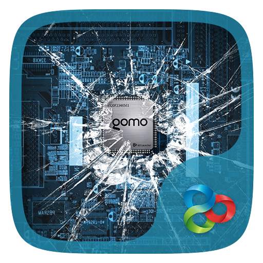 Broken Glass Parallax Go Launcher Theme 1.00