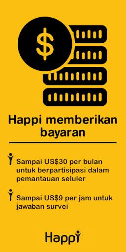 Happi: Jawab survey & Menangka screenshot 1