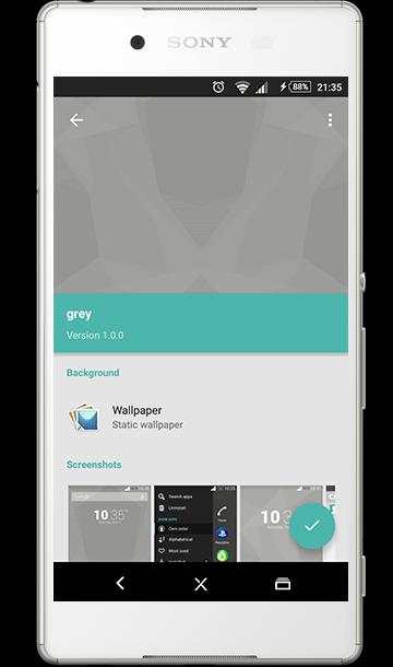 Dark Grey xperia theme screenshot 4