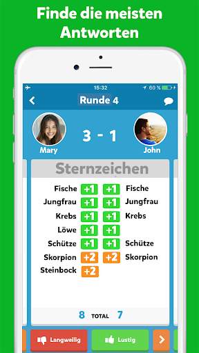 Fight List- Kategorien Spiel screenshot 2