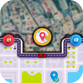 Gps Route Finder, Navigation &amp; Maps 2018 icon