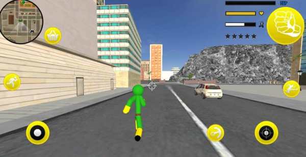 Stickman brazil Capitaine Rope Hero Gangster Crime screenshot 3