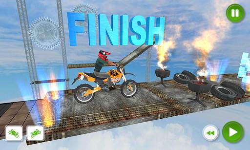 Racing Bike 3D Trial Bike Stunts Ramp Bike Jumping screenshot 7