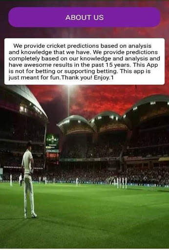 Cricket Xpert Predictor screenshot 1