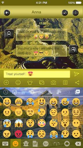 Emoji Keyboard Great Wall screenshot 2