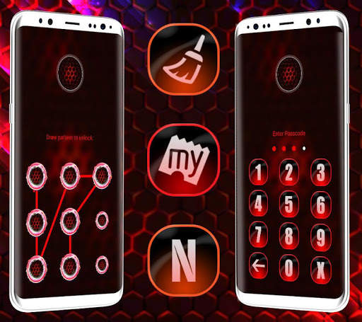 Cool Neon Hexa Launcher Theme screenshot 4