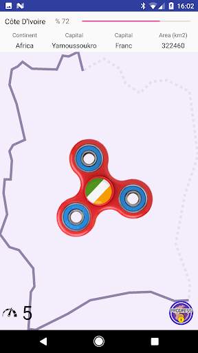 ߷ Fidget Flag Spinner ߷ World Flags Game screenshot 1