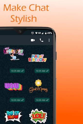 Stylish Text Sticker Maker for WA screenshot 1