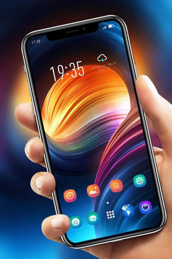 Color theme beautiful spiral mountain Galaxy M20 screenshot 4