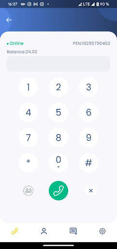 OneSim VoIP screenshot 1
