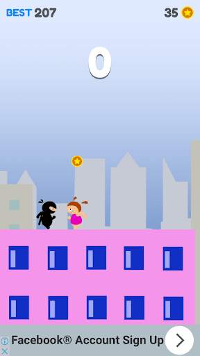 Ninja On The Roof screenshot 4