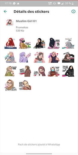 Stickers Hijab Muslim WASticker for WhatsApp screenshot 2