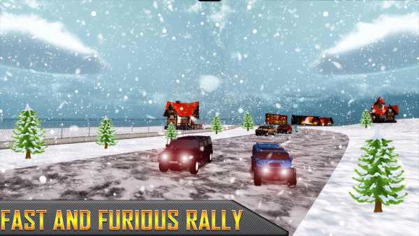 Snow Jeep Drifting Rally screenshot 2