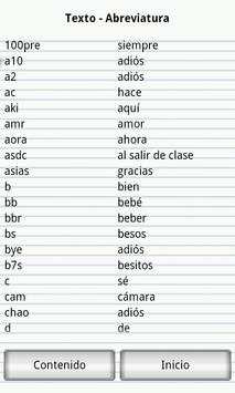 Abreviatura del Texto screenshot 2