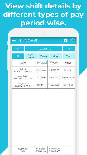 Work Shift Log - Working Time Tracker screenshot 5