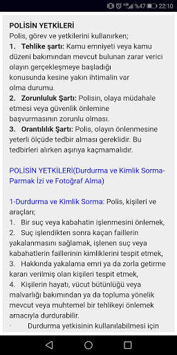 Polis Kanun ve Yönetmelikler скриншот 6