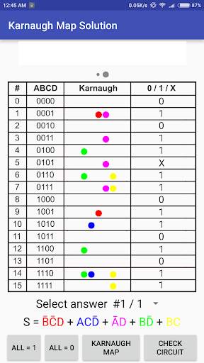 Karnaugh Kmap Solver (FREE) screenshot 5