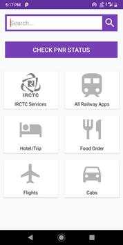 Railway Ticket Booking : PNR Status, Live Status screenshot 2