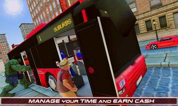 Superhero Passenger Bus Driving Simulation Game screenshot 6