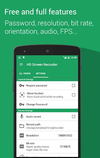 HD Screen Recorder - No Root screenshot 2