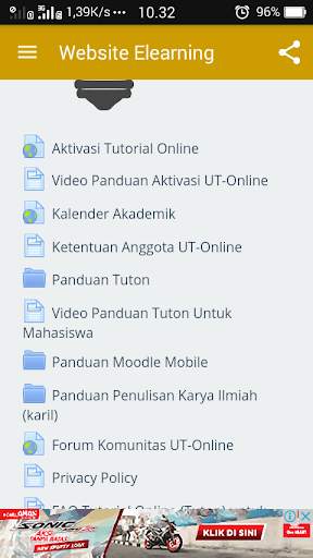 Mobile Website UT screenshot 1
