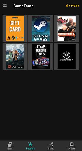 Free Gift Cards & Steam Games - GameTame screenshot 1